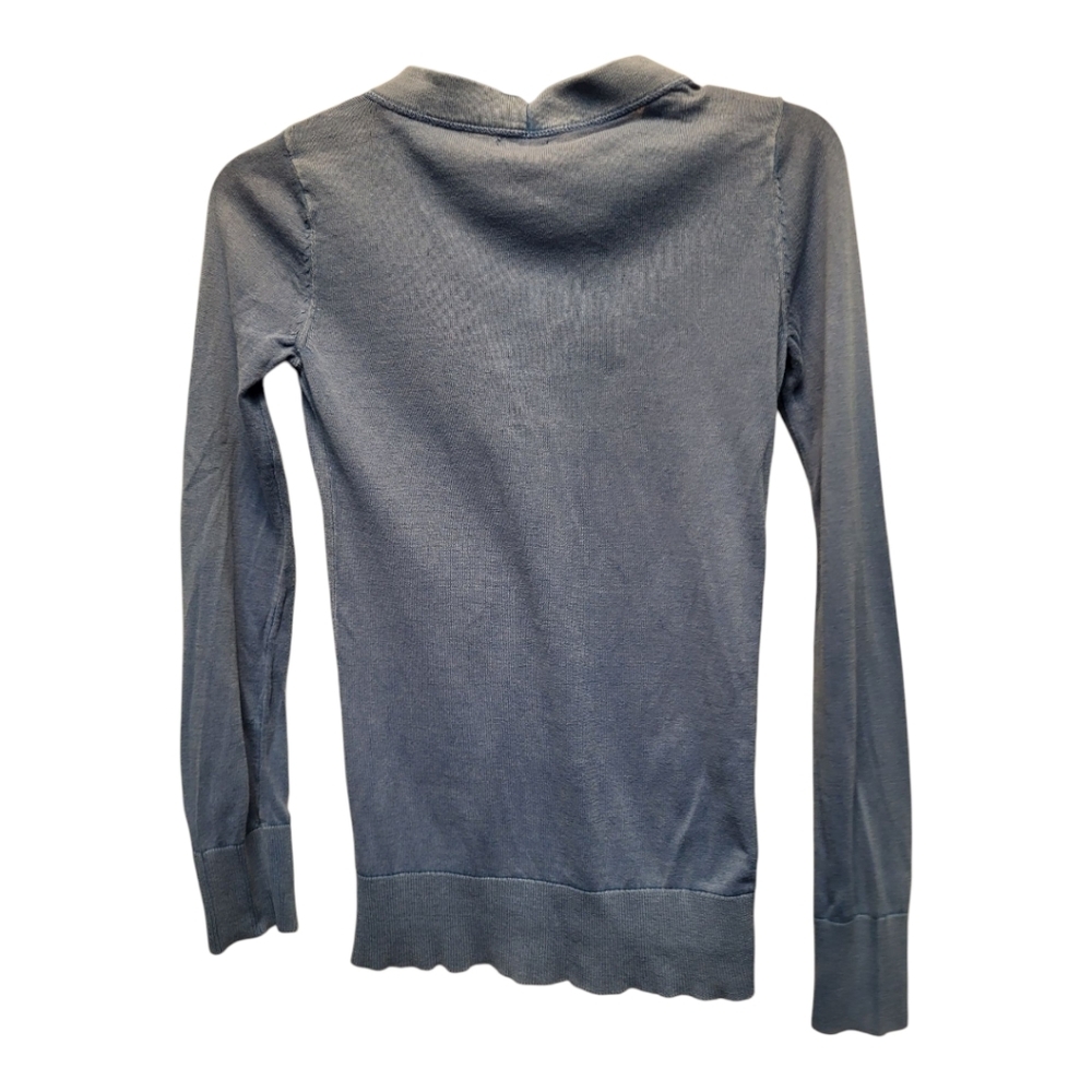 Mossimo Supply Co. Blue Cardigan Sweater V-Neck Long Sleeve - Size L - Picture 2 of 6